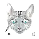 sphinx cat tattoo design idea