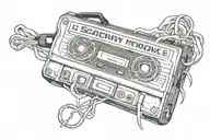 scary movie vhs tape tattoo tattoo design idea