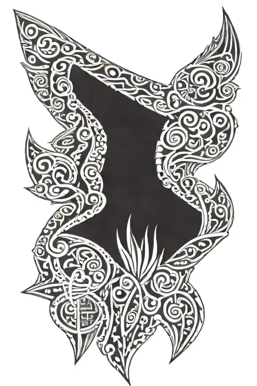 tribal armour tattoo design idea