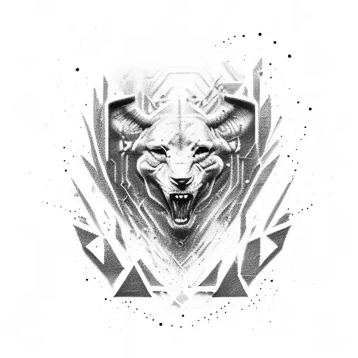 imagine artist avicii's logo shattering like glass tattoo design idea