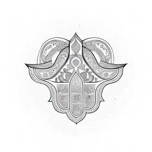 Hamsa Symbol tattoo design idea