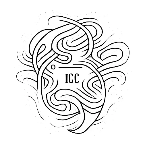 cursive writing name Clayton capital C with heart tattoo design idea