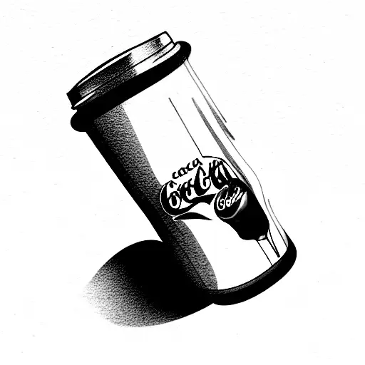 coca cola bottle tattoo design idea