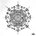 The Kalachakra  tattoo design idea