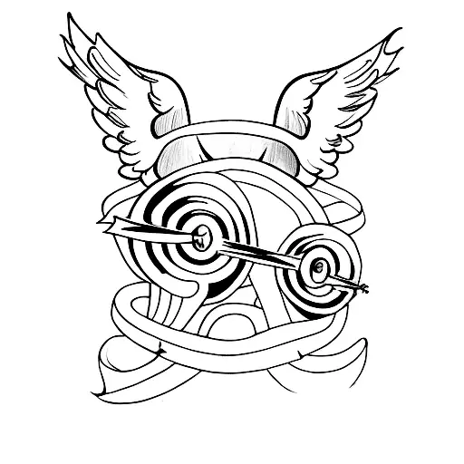 cupid  tattoo design idea