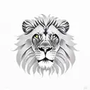 Lion fighting Snake tattoo design idea