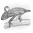 Chameleon tattoo design idea