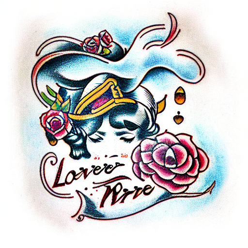 lover of mine tattoo design idea