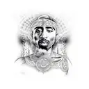 2pac god tattoo design idea