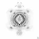 7 chakras tattoo design idea