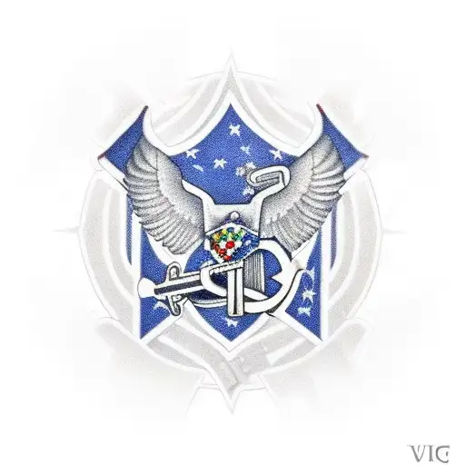 memorial tattoo for a navy veteran with the intials "L.C" that in cludes a glock 21 gen 3 as the base tattoo design idea