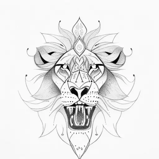 Kotbs Lion Tattoo Stickers, 4-Sheet Full Sleeve Brazil | Ubuy