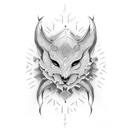 1234 number tattoo design idea
