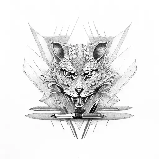 switchblade tattoo design idea