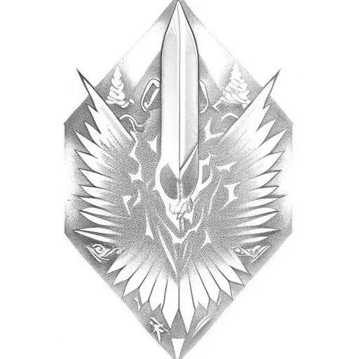 switchblade knife tattoo design idea