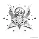 Hecate key 3 moons tattoo design idea