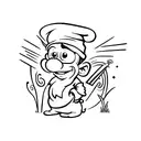 smurf tattoo design idea