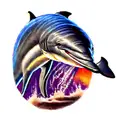 Dolphin tattoo design idea