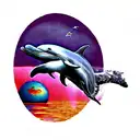 Dolphin tattoo design idea