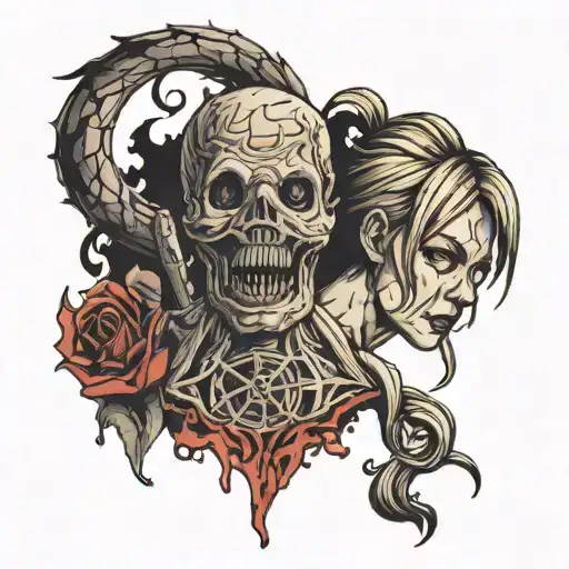 silent hill tattoo design idea