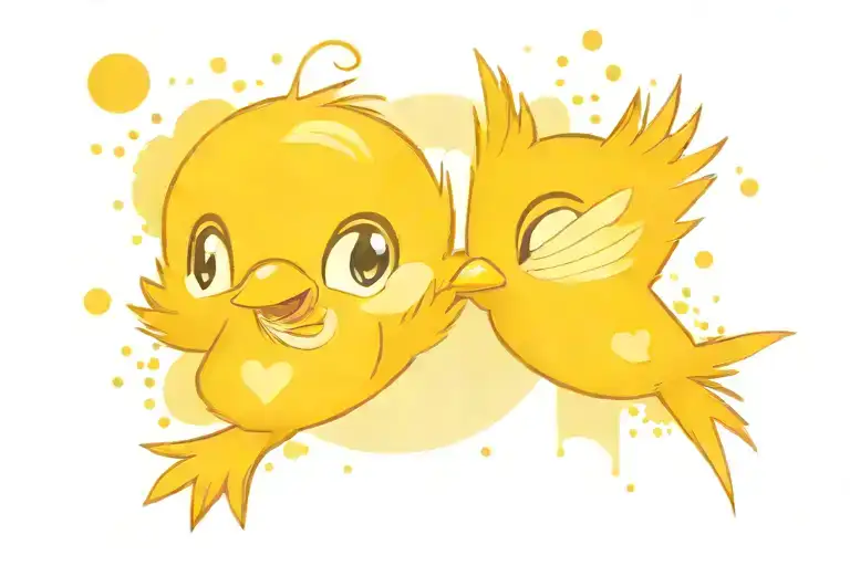 Tweety Bird character from Looney Tunes, and include quote 'You Are My Sunshine' with elements of the sun and nature tattoo design idea