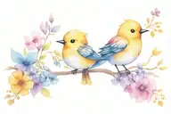 tweety bird character, and include quote 'You Are My Sunshine' along with elements of the sun and nature tattoo design idea