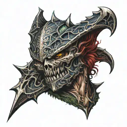 demon hunter monster hunter tattoo design idea