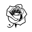 rose with a breast cancer ribbon tattoo design idea