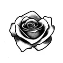 rose with a breast cancer ribbon tattoo design idea