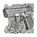 Glock 19 tattoo design idea
