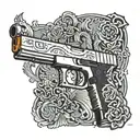 Glock 19 tattoo design idea