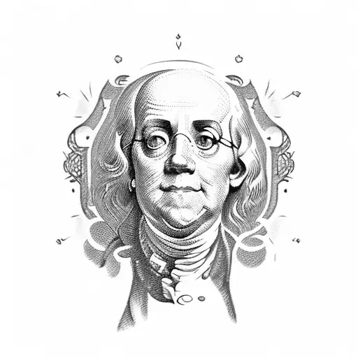 Benjamin Franklin tattoo design idea