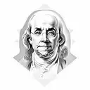 Benjamin Franklin tattoo design idea