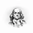 Benjamin Franklin tattoo design idea