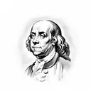 Benjamin Franklin tattoo design idea