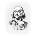 Benjamin Franklin tattoo design idea