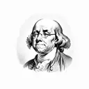 Benjamin Franklin tattoo design idea