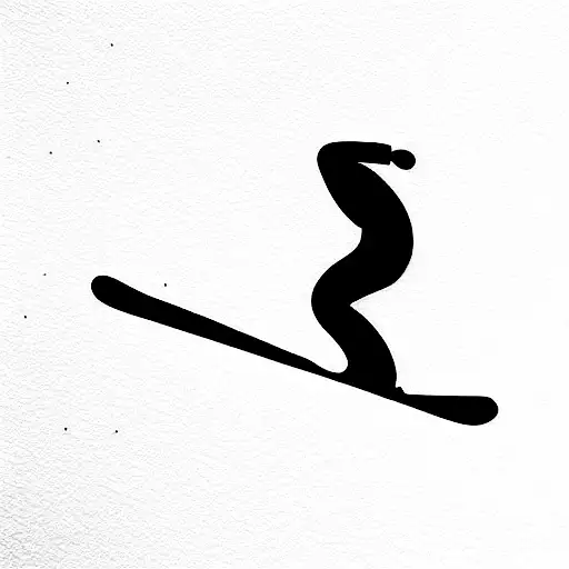 Snowboard  tattoo design idea