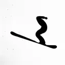 Snowboard  tattoo design idea