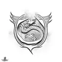 Dragon tattoo design idea