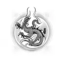Dragon tattoo design idea
