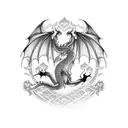 Dragon tattoo design idea