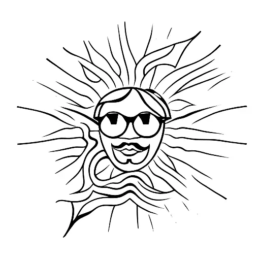 ode to a sunny day  tattoo design idea