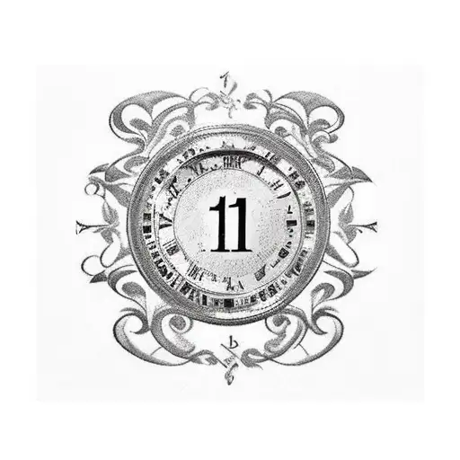 14th of may 1948 in Roman numerals with butterflies  tattoo design idea
