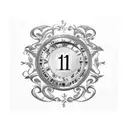14th of may 1948 in Roman numerals with butterflies  tattoo design idea