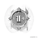 14th of may 1948 in Roman numerals  tattoo design idea