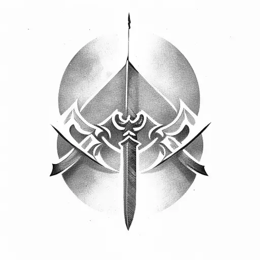 Sword tattoo design idea
