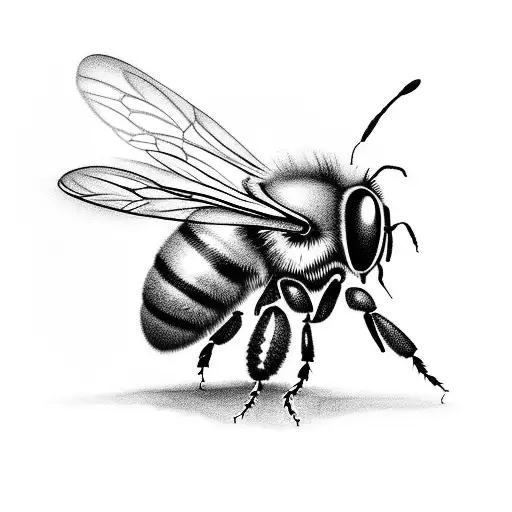 Bee Drawing in pen. : r/Entomology