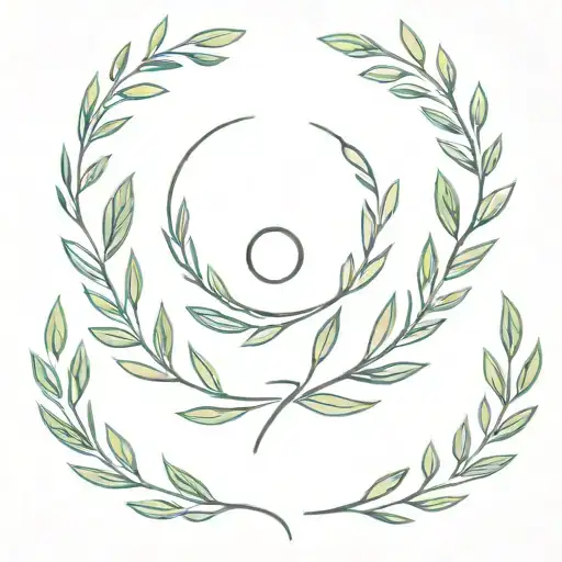 Laurel wreath tattoo design idea