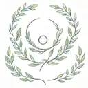 Laurel wreath tattoo design idea